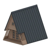 Kit couverture de toit tôle type clic pour bureau de jardin Type A - Gardy Shelter Ma boutique